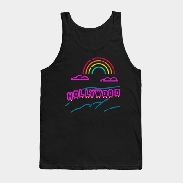 Hollywood Rainbow Tank Top by TJWDraws